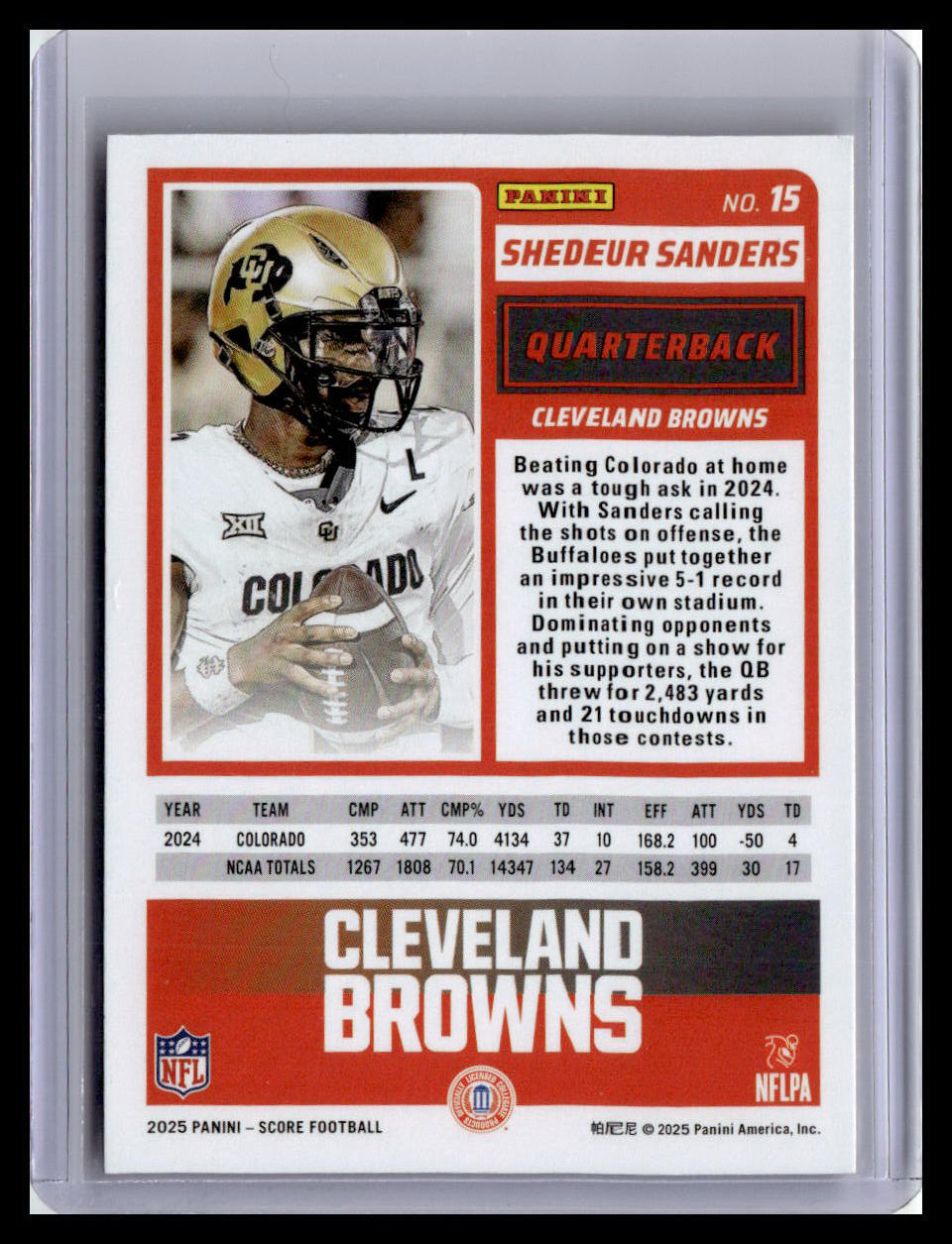 2025 Score-A-Treat #15 Shedeur Sanders