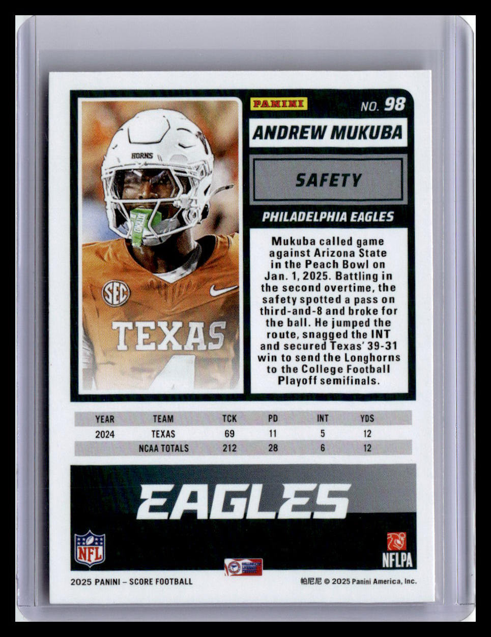 2025 Score-A-Treat #98 Andrew Mukuba