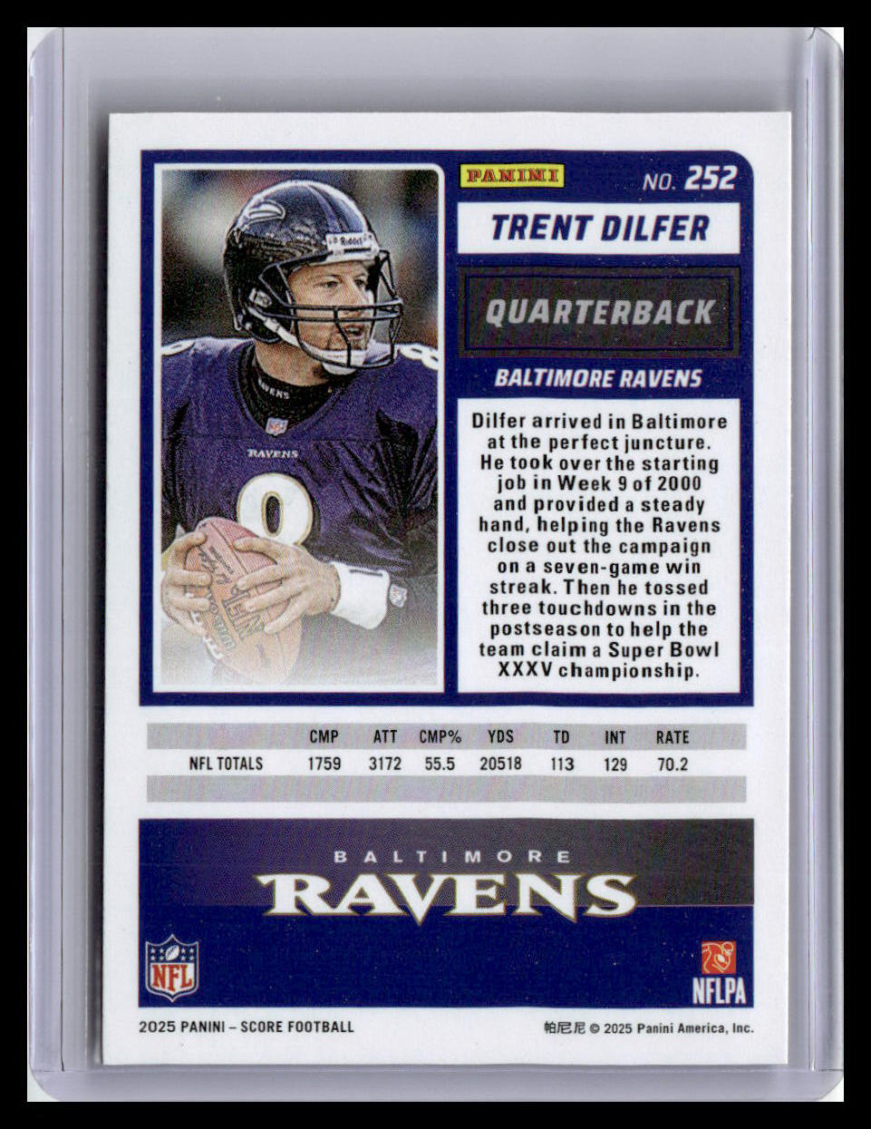 2025 Score-A-Treat #252 Trent Dilfer