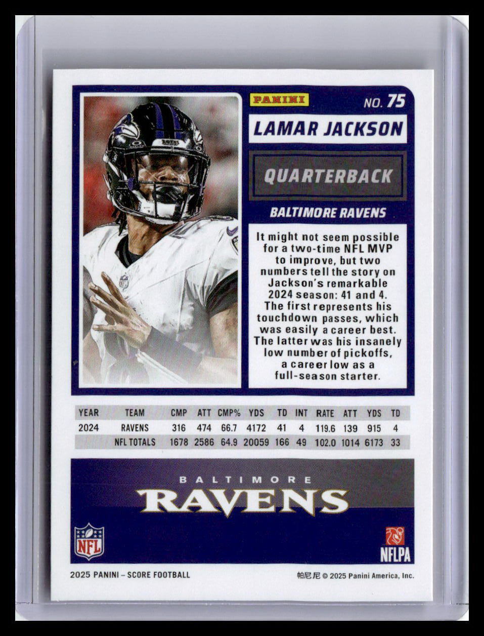 2025 Score-A-Treat #75 Lamar Jackson