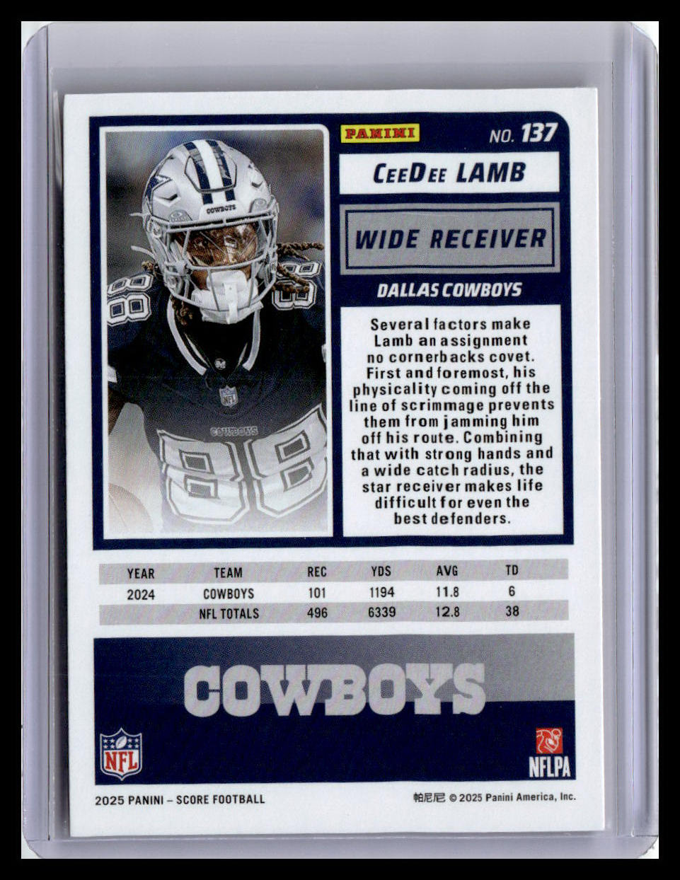 2025 Score-A-Treat #137 CeeDee Lamb