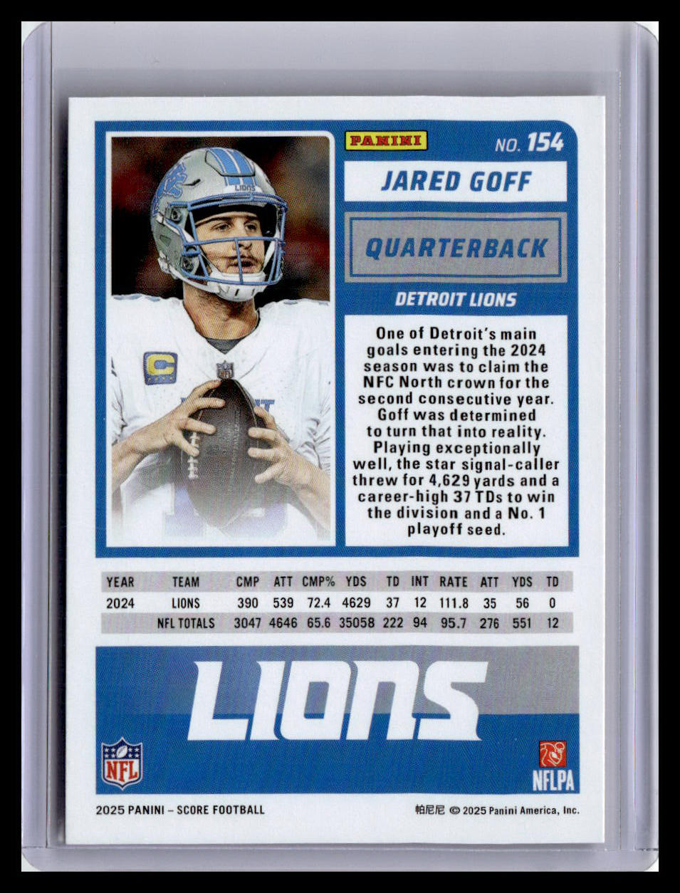 2025 Score-A-Treat #154 Jared Goff