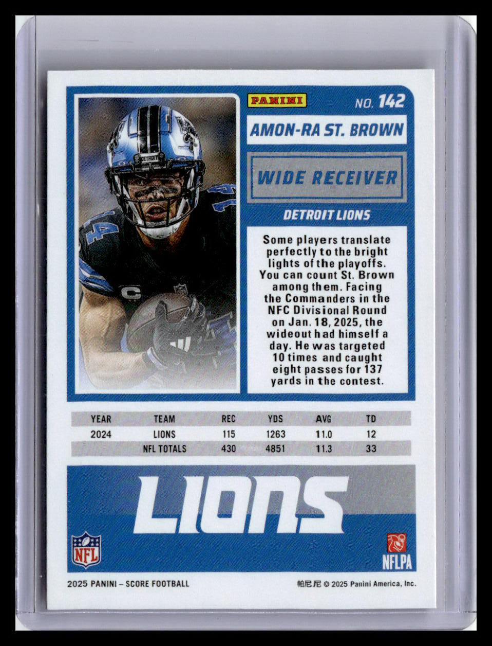 2025 Score-A-Treat #142 Amon-Ra St. Brown