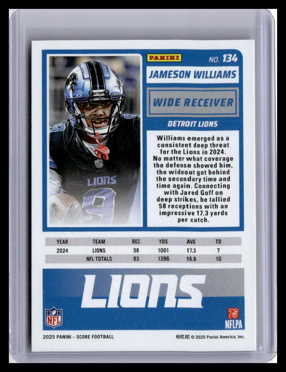 2025 Score-A-Treat #134 Jameson Williams