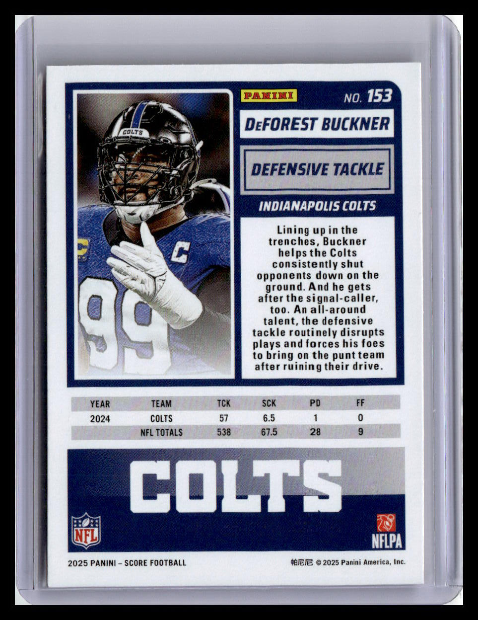 2025 Score-A-Treat #153 DeForest Buckner