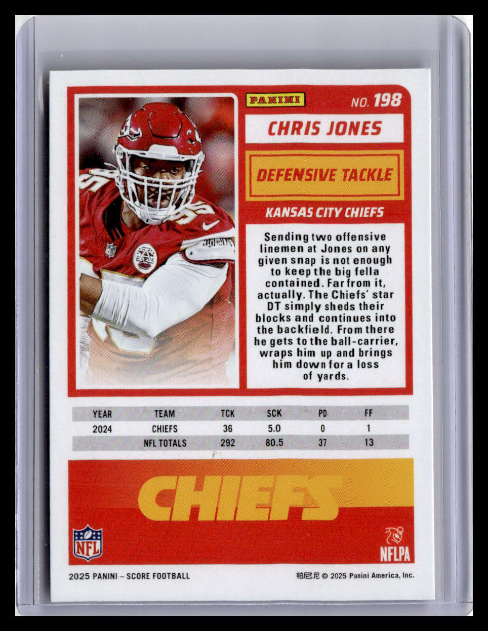 2025 Score-A-Treat #198 Chris Jones