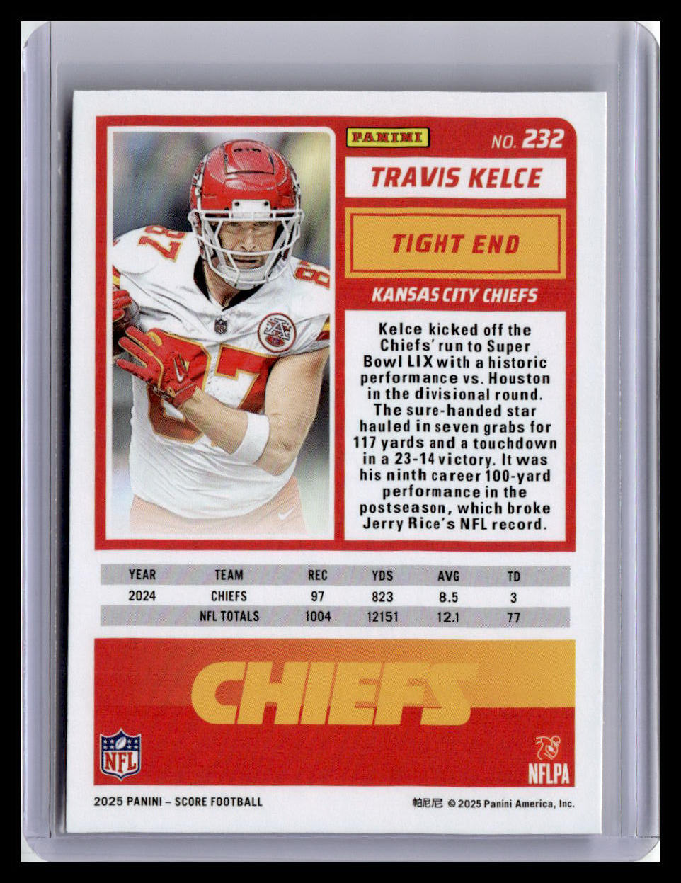 2025 Score-A-Treat #232 Travis Kelce