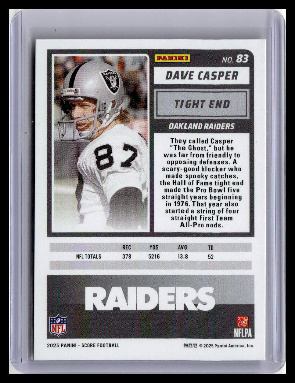 2025 Score-A-Treat #83 Dave Casper
