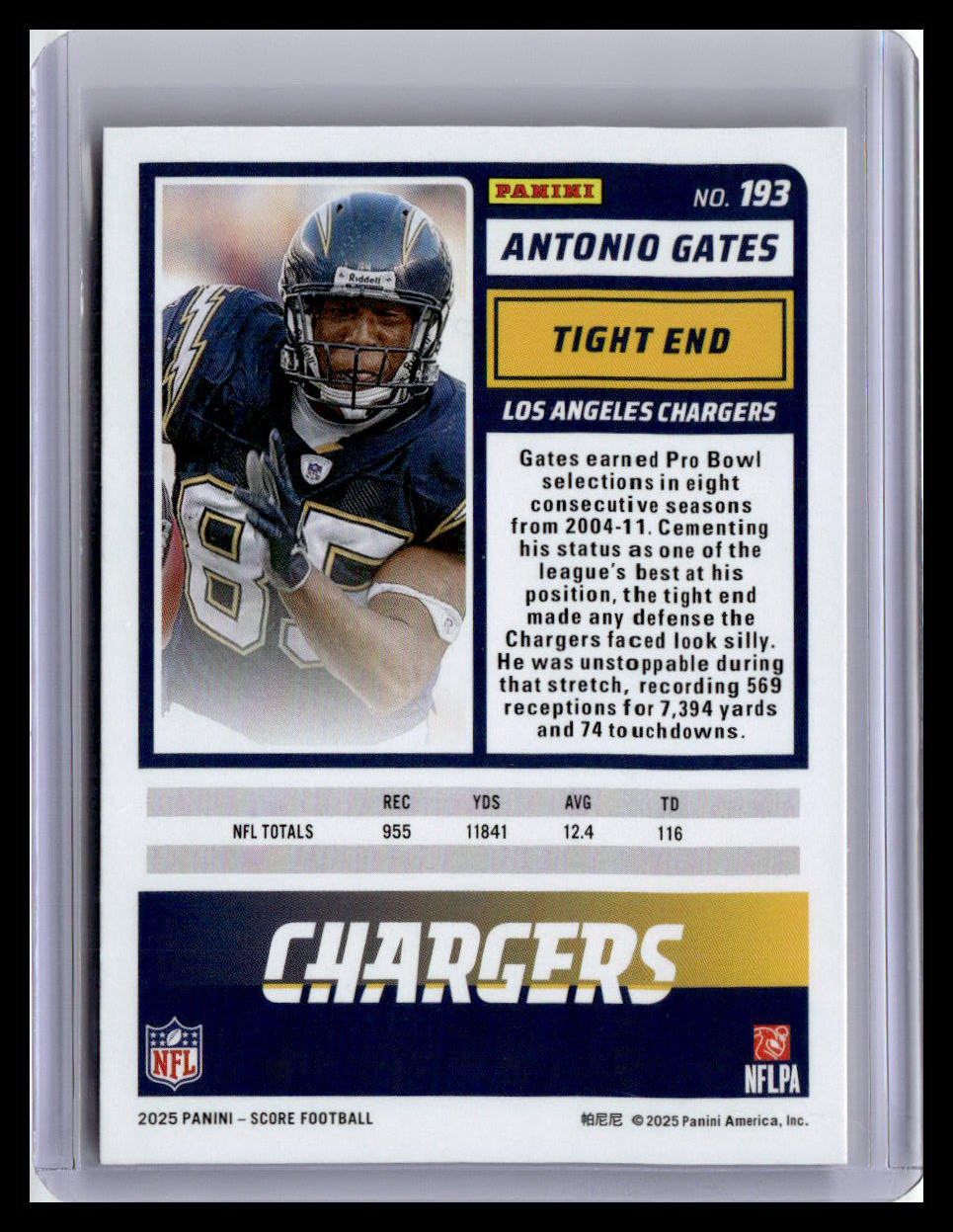 2025 Score-A-Treat #193 Antonio Gates