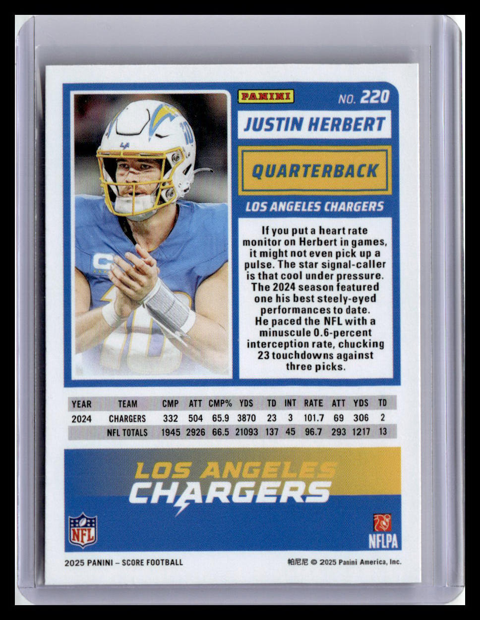 2025 Score-A-Treat #220 Justin Herbert