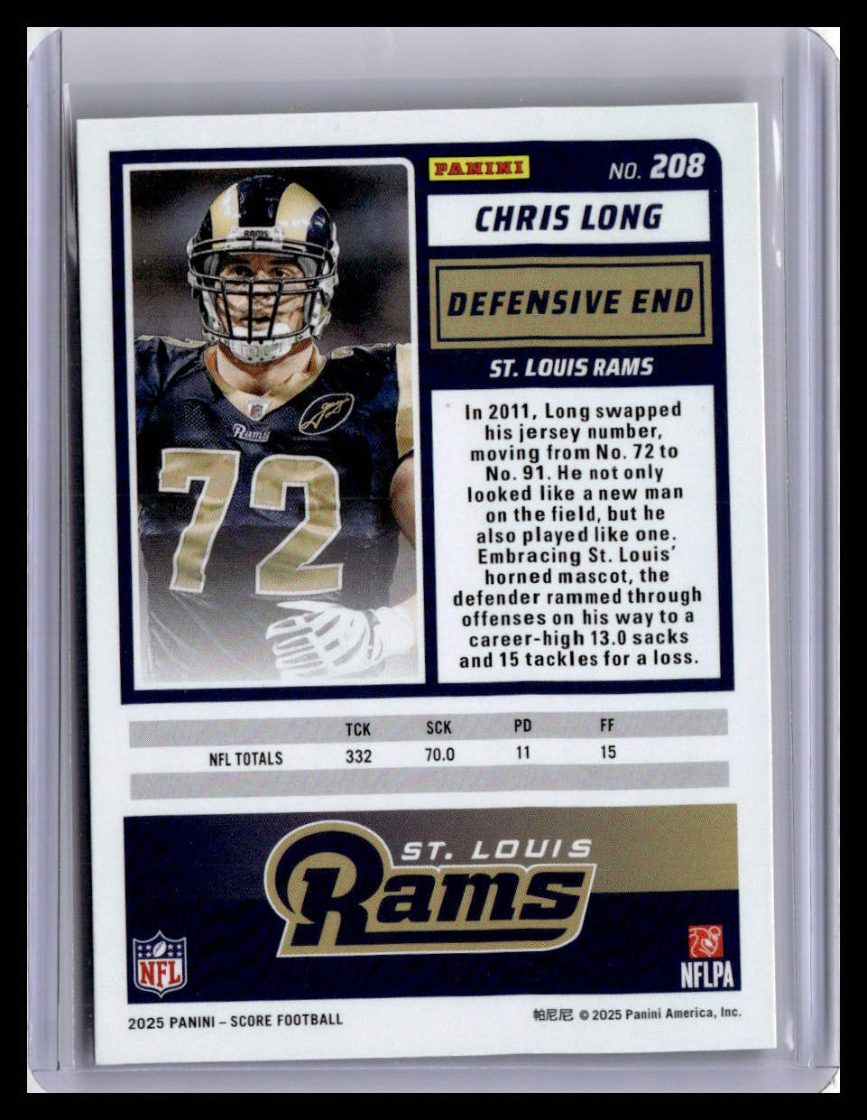 2025 Score-A-Treat #208 Chris Long