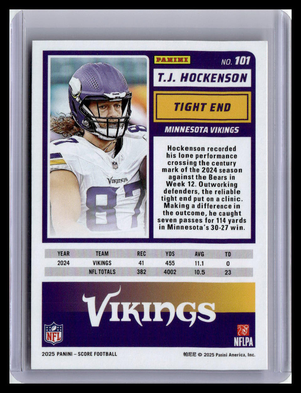 2025 Score-A-Treat #101 T.J. Hockenson