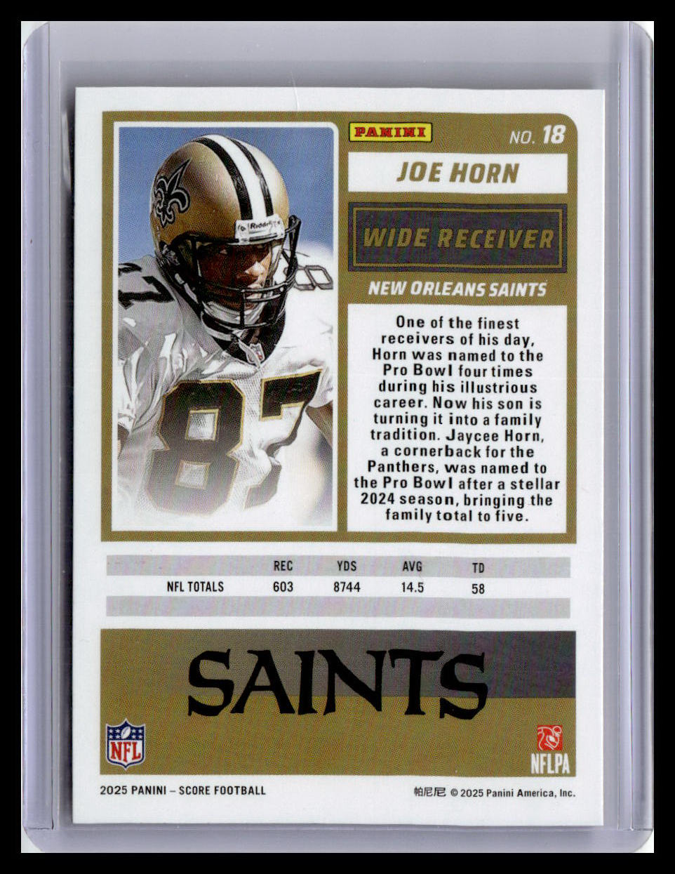 2025 Score-A-Treat #18 Joe Horn