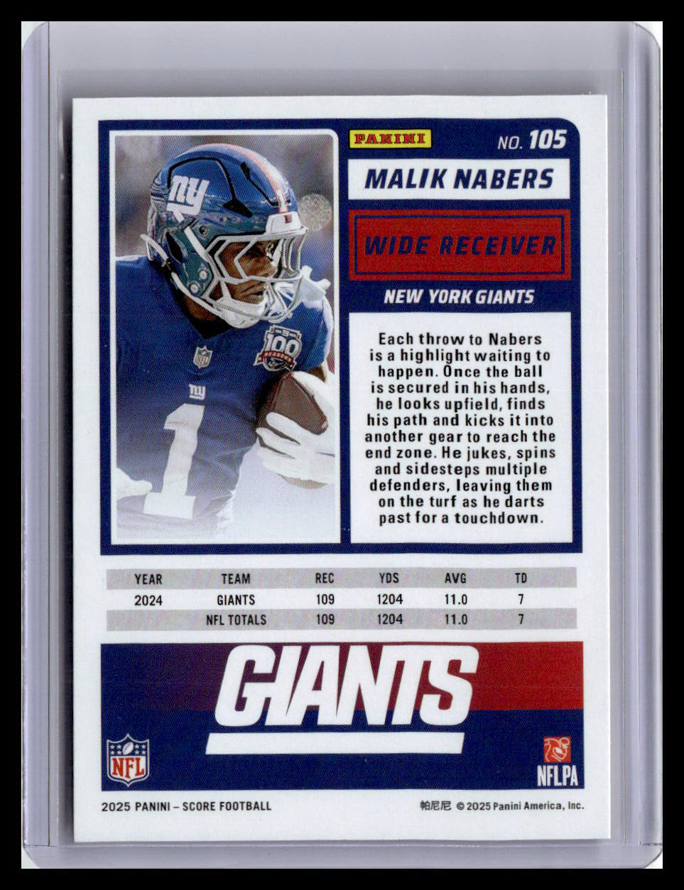 2025 Score-A-Treat #105 Malik Nabers