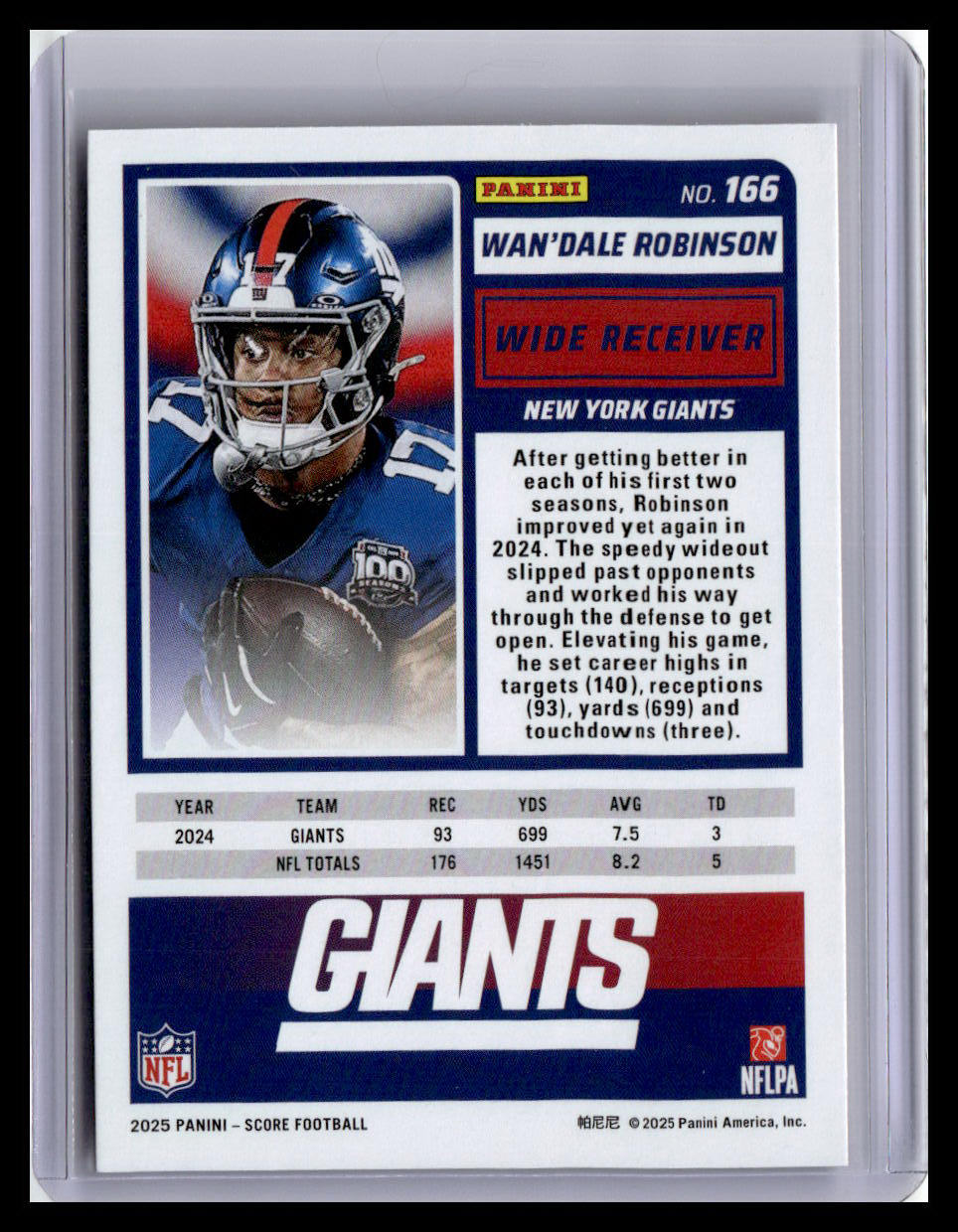 2025 Score-A-Treat #166 Wan'Dale Robinson