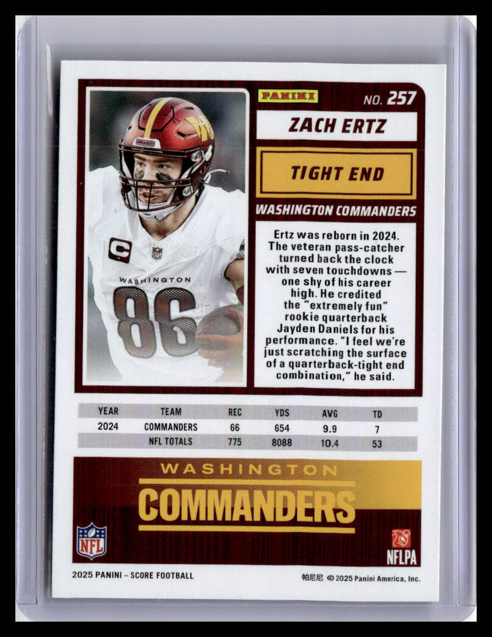 2025 Score-A-Treat #257 Zach Ertz