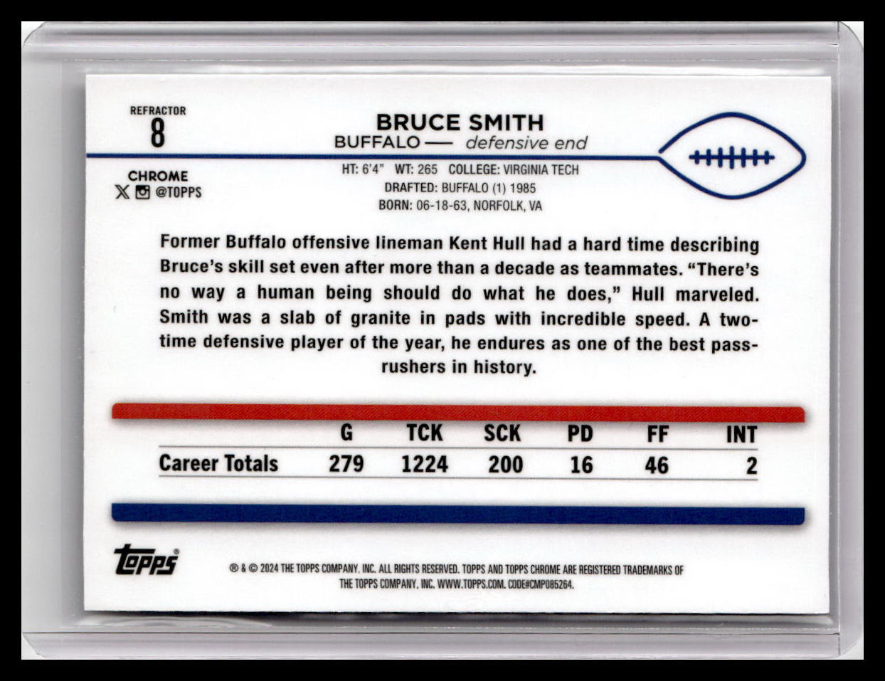 2024 Topps Chrome #8 Bruce Smith