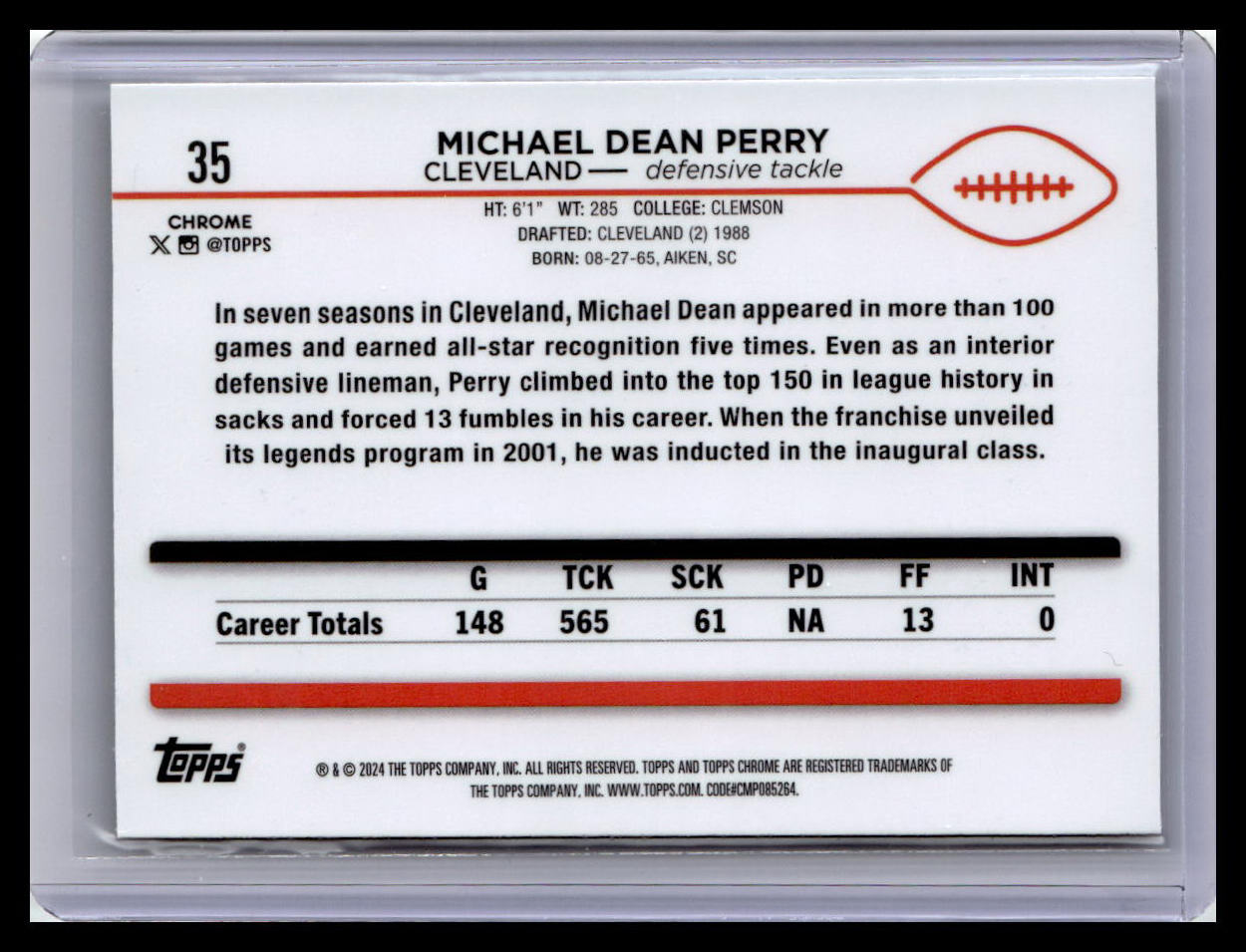 2024 Topps Chrome #35 Michael Dean Perry