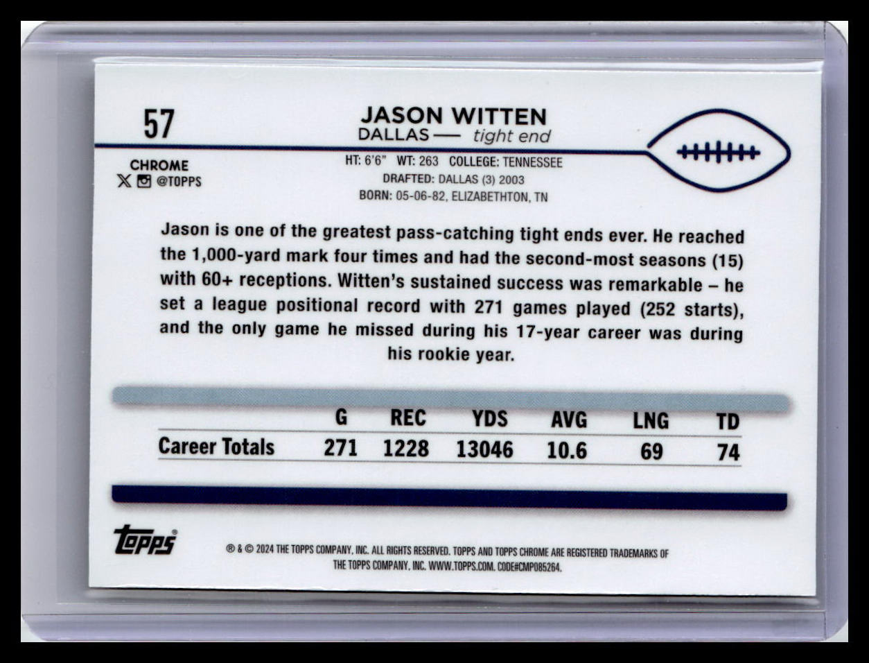 2024 Topps Chrome #57 Jason Witten