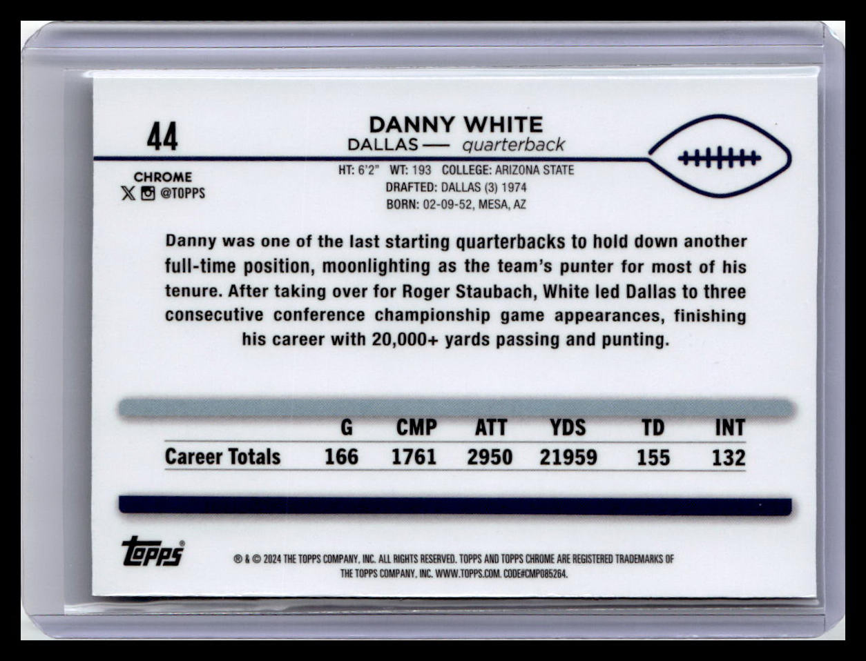 2024 Topps Chrome #44 Danny White