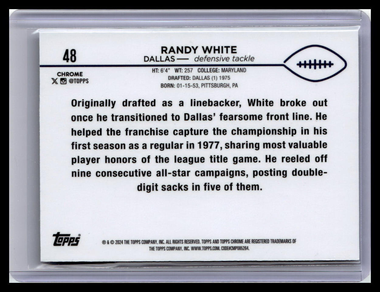2024 Topps Chrome #48 Randy White