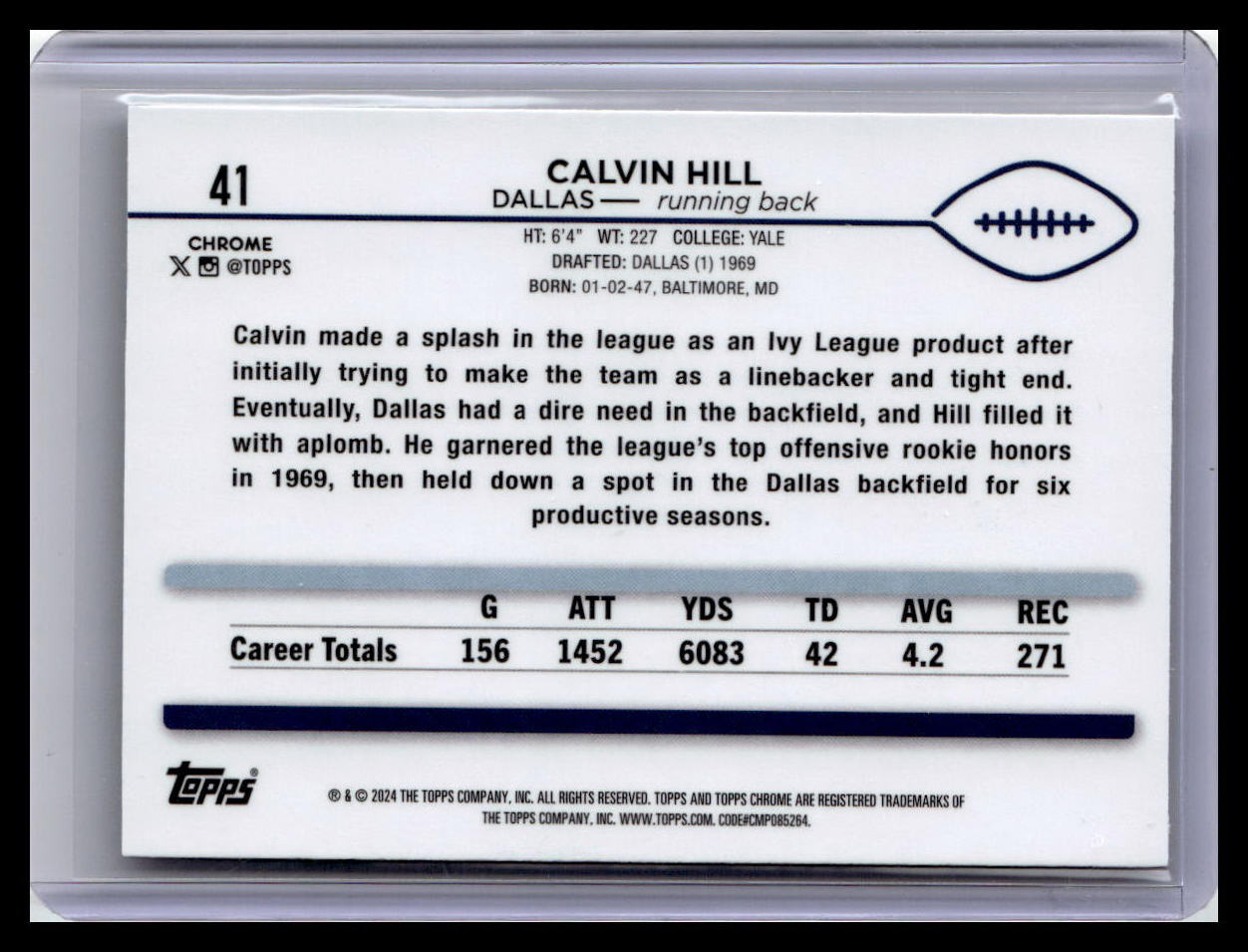 2024 Topps Chrome #41 Calvin Hill