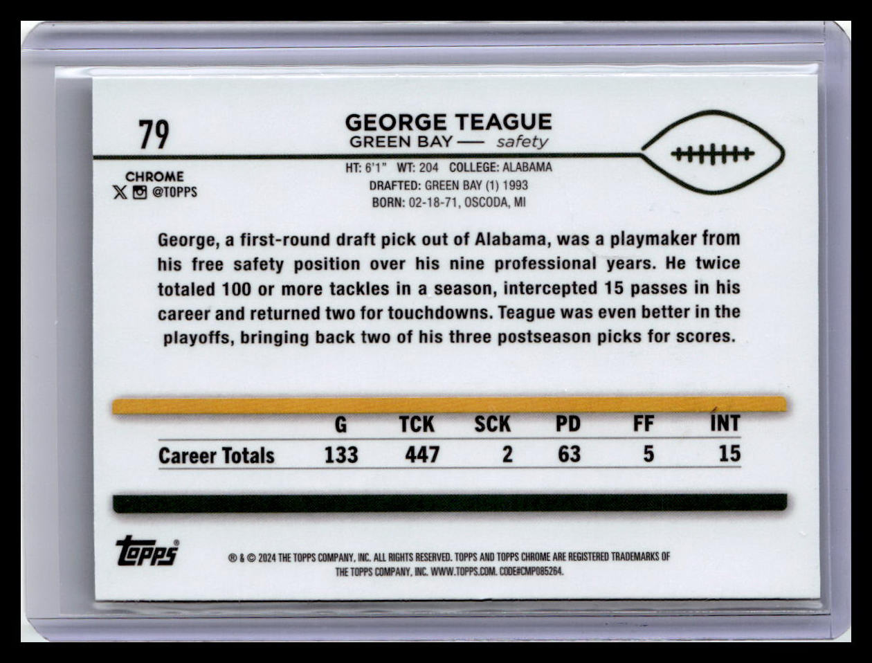 2024 Topps Chrome #79 George Teague