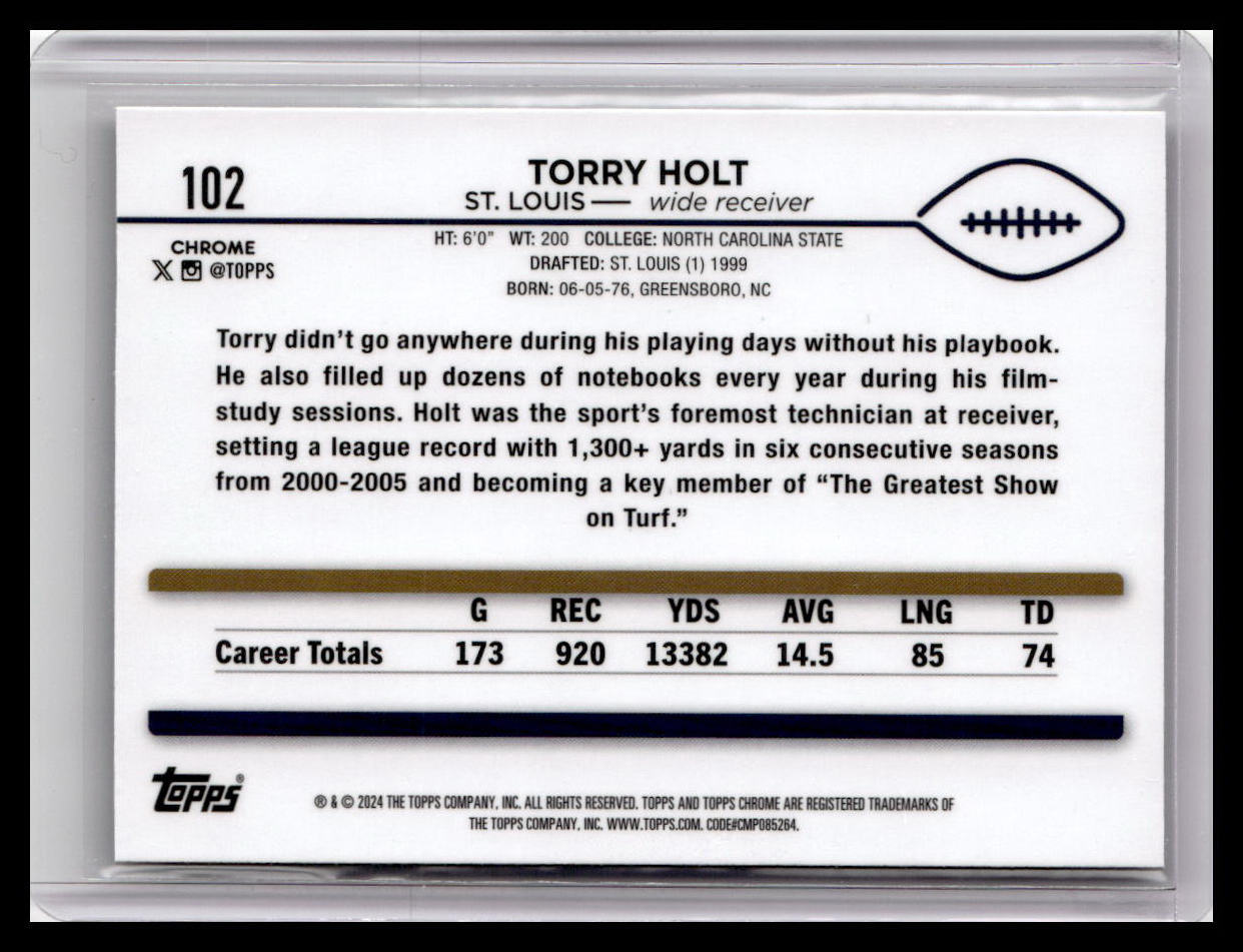 2024 Topps Chrome #102 Torry Holt