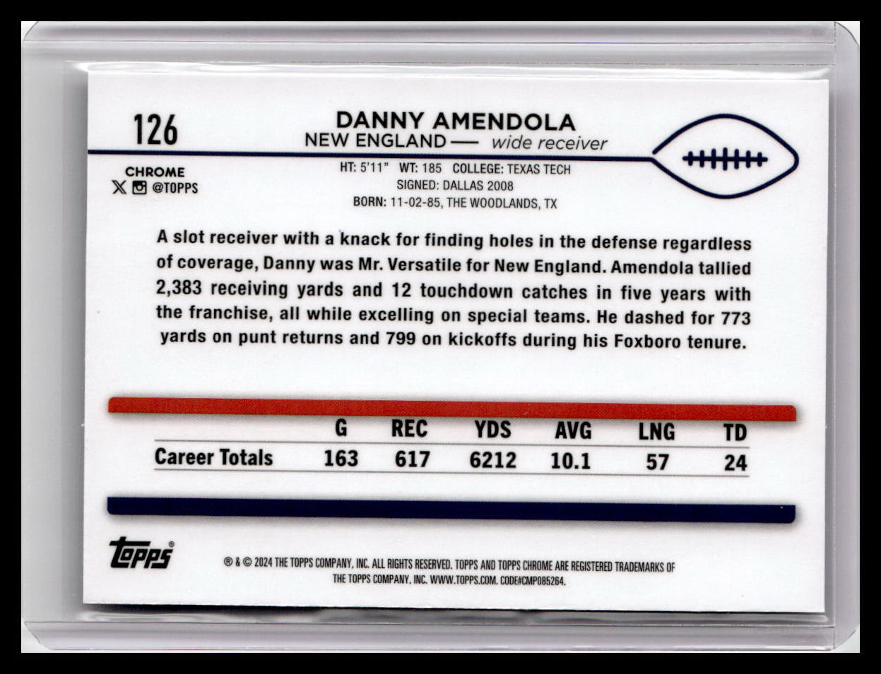 2024 Topps Chrome #126 Danny Amendola
