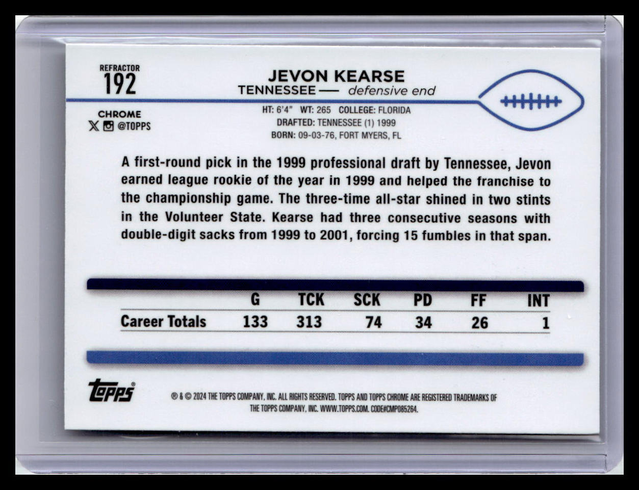 2024 Topps Chrome #192 Jevon Kearse