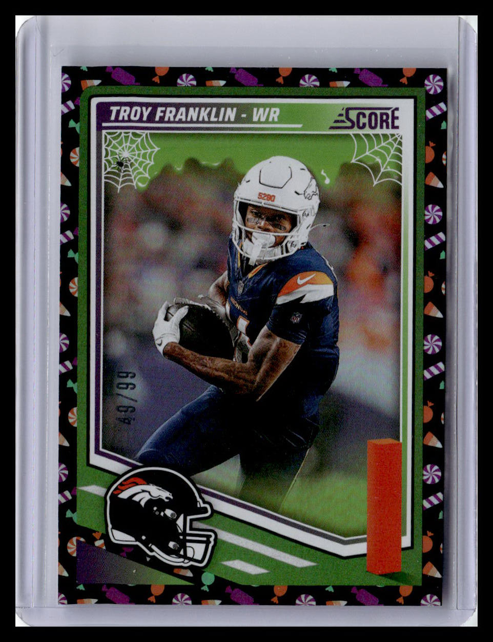 2025 Score-A-Treat #15 Troy Franklin Candy #/99
