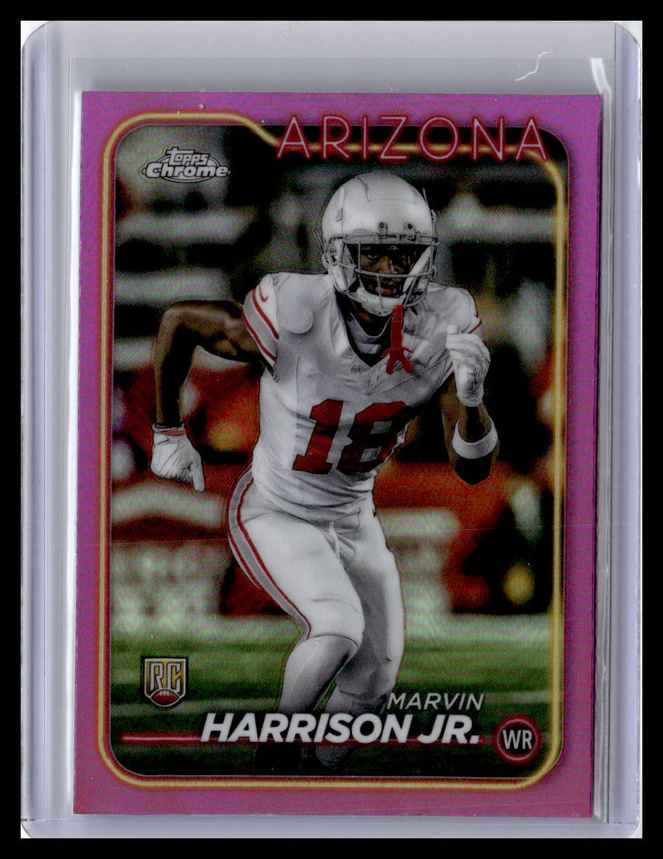 2024 Topps Chrome #204 Marvin Harrison Jr. Pink Refractor