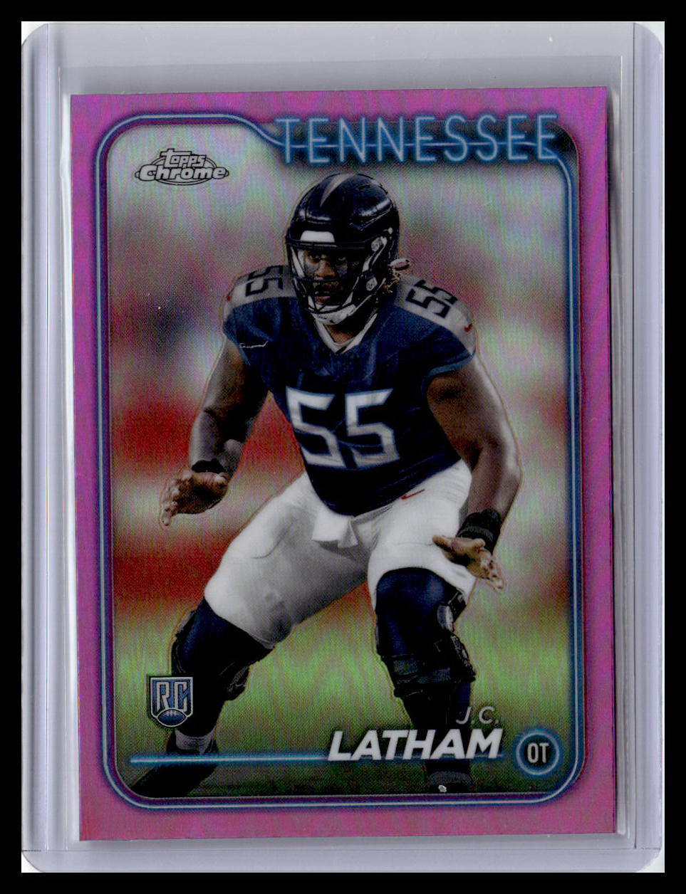 2024 Topps Chrome #270 J.C. Latham Pink Refractor
