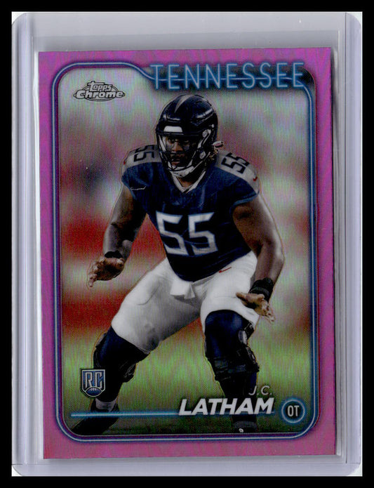 2024 Topps Chrome #270 J.C. Latham Pink Refractor