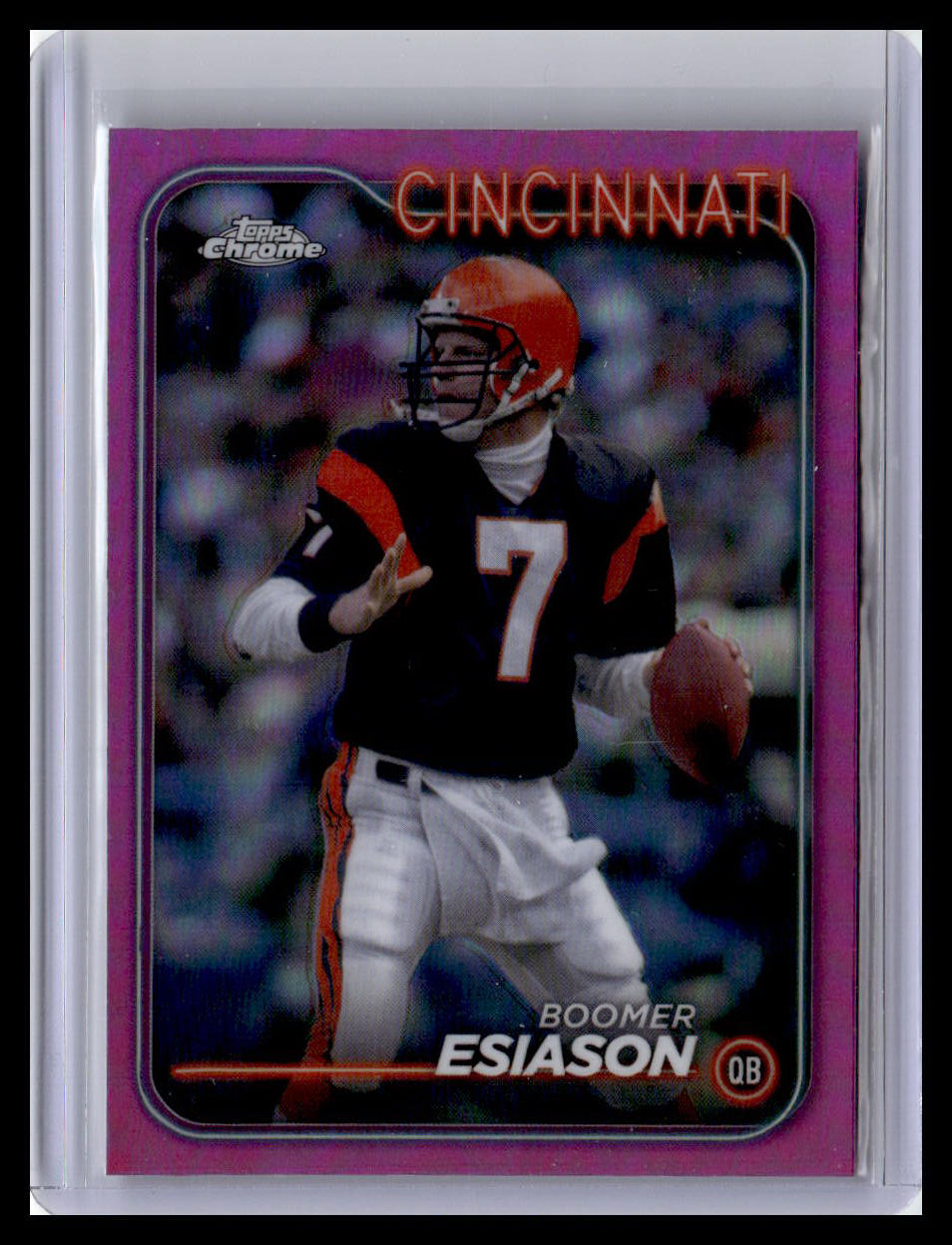 2024 Topps Chrome #27 Boomer Esiason Pink Refractor