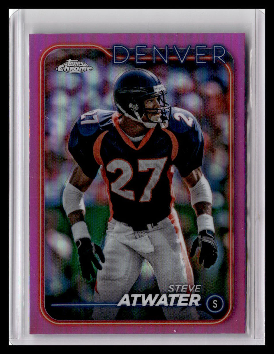 2024 Topps Chrome #61 Steve Atwater Pink Refractor