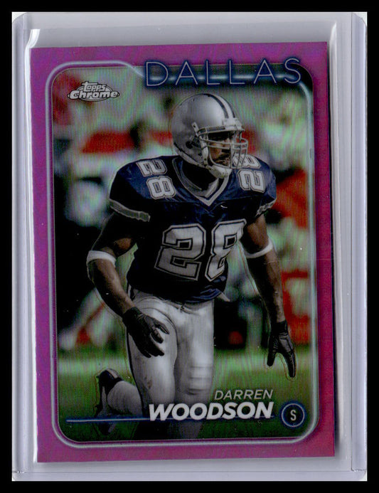 2024 Topps Chrome #45 Darren Woodson Pink Refractor