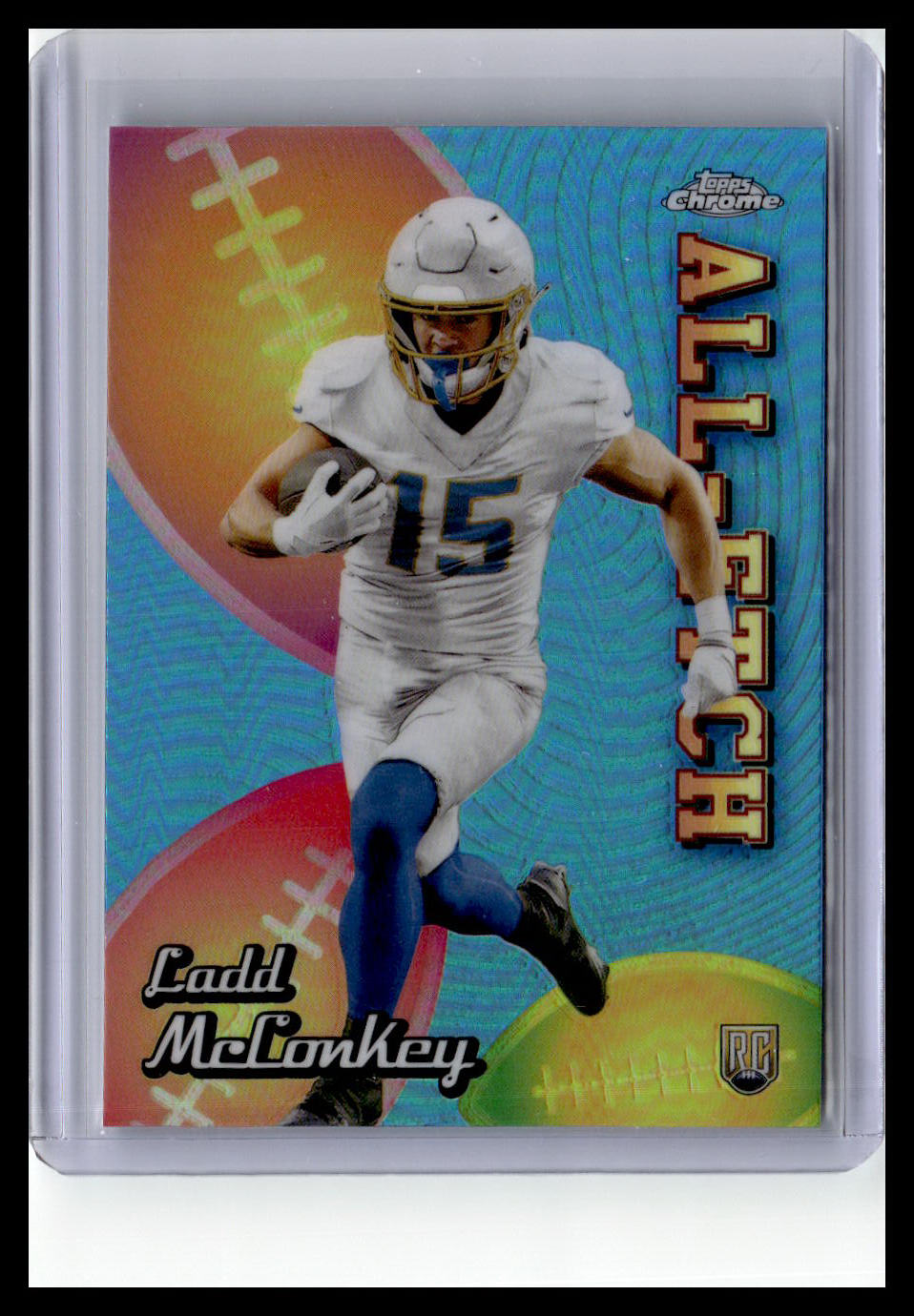 2024 Topps Chrome #CAE-LM Ladd McConkey Chrome All-Etch Refractor