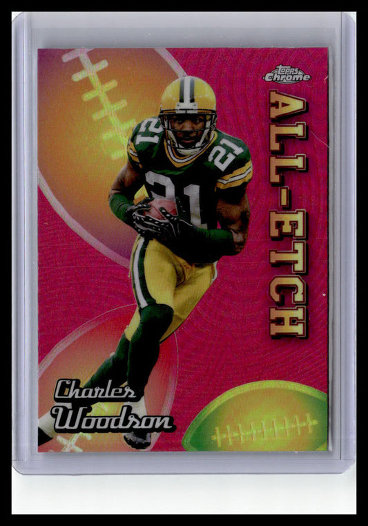 2024 Topps Chrome #CAE-CWO Charles Woodson Chrome All-Etch Pink Refractor