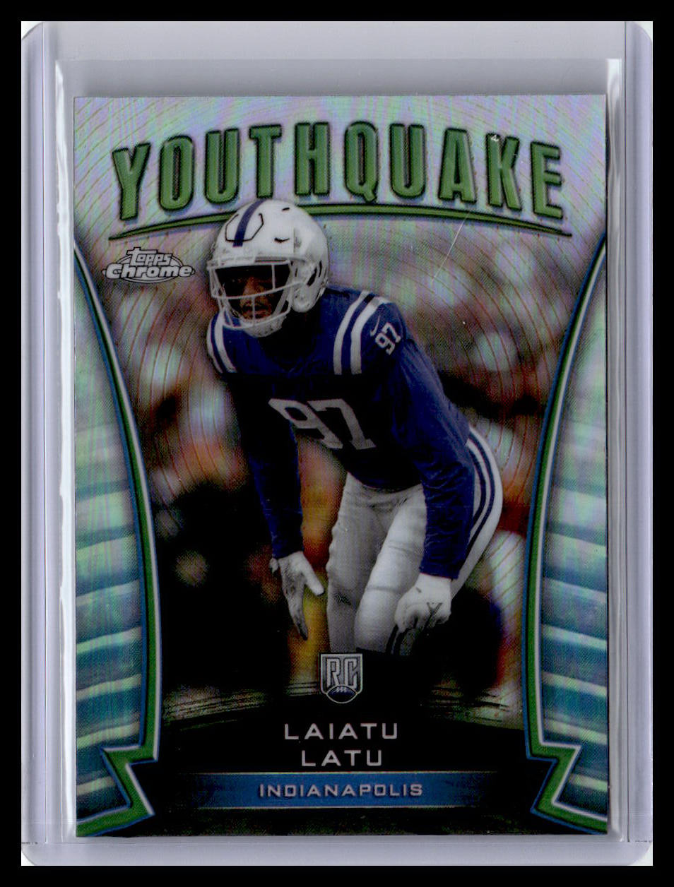 2024 Topps Chrome #Y-9 Laiatu Latu Youthquake Refractor