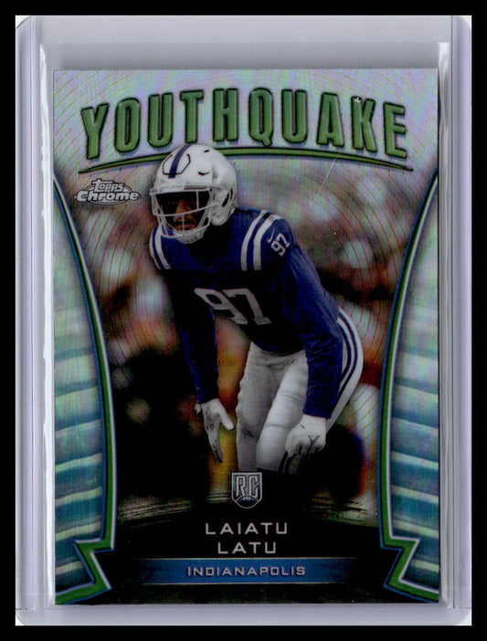 2024 Topps Chrome #Y-9 Laiatu Latu Youthquake Refractor