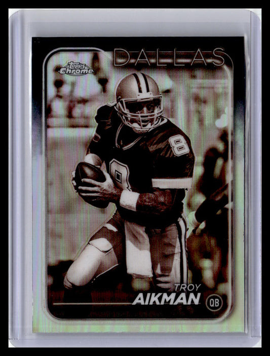2024 Topps Chrome #37 Troy Aikman Sepia Refractor