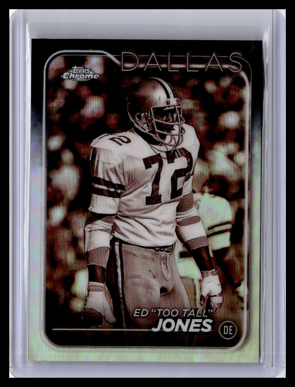 2024 Topps Chrome #49 Ed "Too Tall" Jones Sepia Refractor