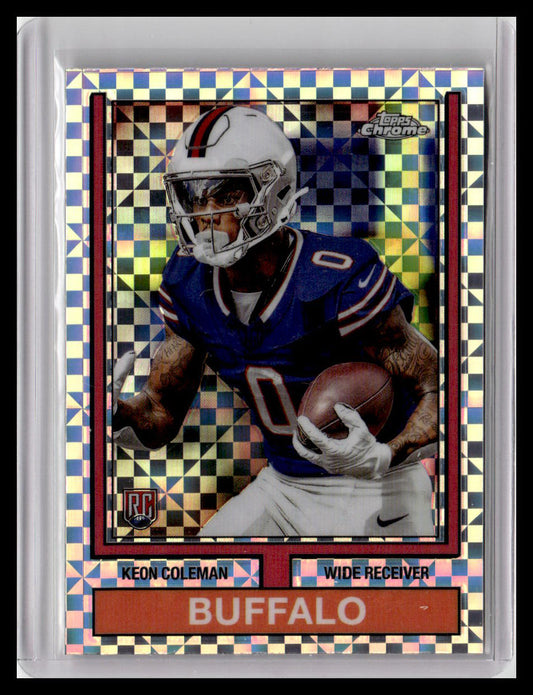 2024 Topps Chrome #74TF-6 Keon Coleman 1974 Topps Football X-Fractor