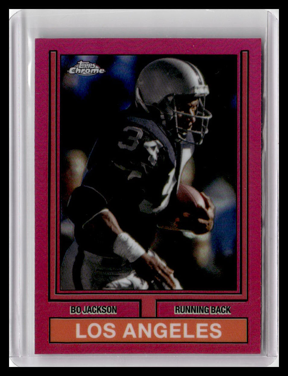 2024 Topps Chrome #74TF-21 Bo Jackson 1974 Topps Football Pink Refractor