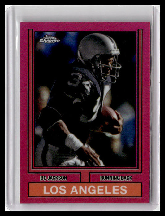 2024 Topps Chrome #74TF-21 Bo Jackson 1974 Topps Football Pink Refractor