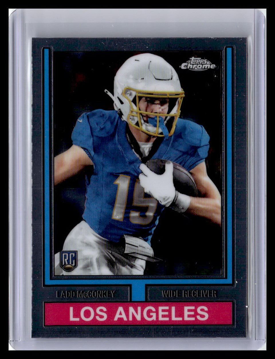 2024 Topps Chrome #74TF-10 Ladd McConkey 1974 Topps Football