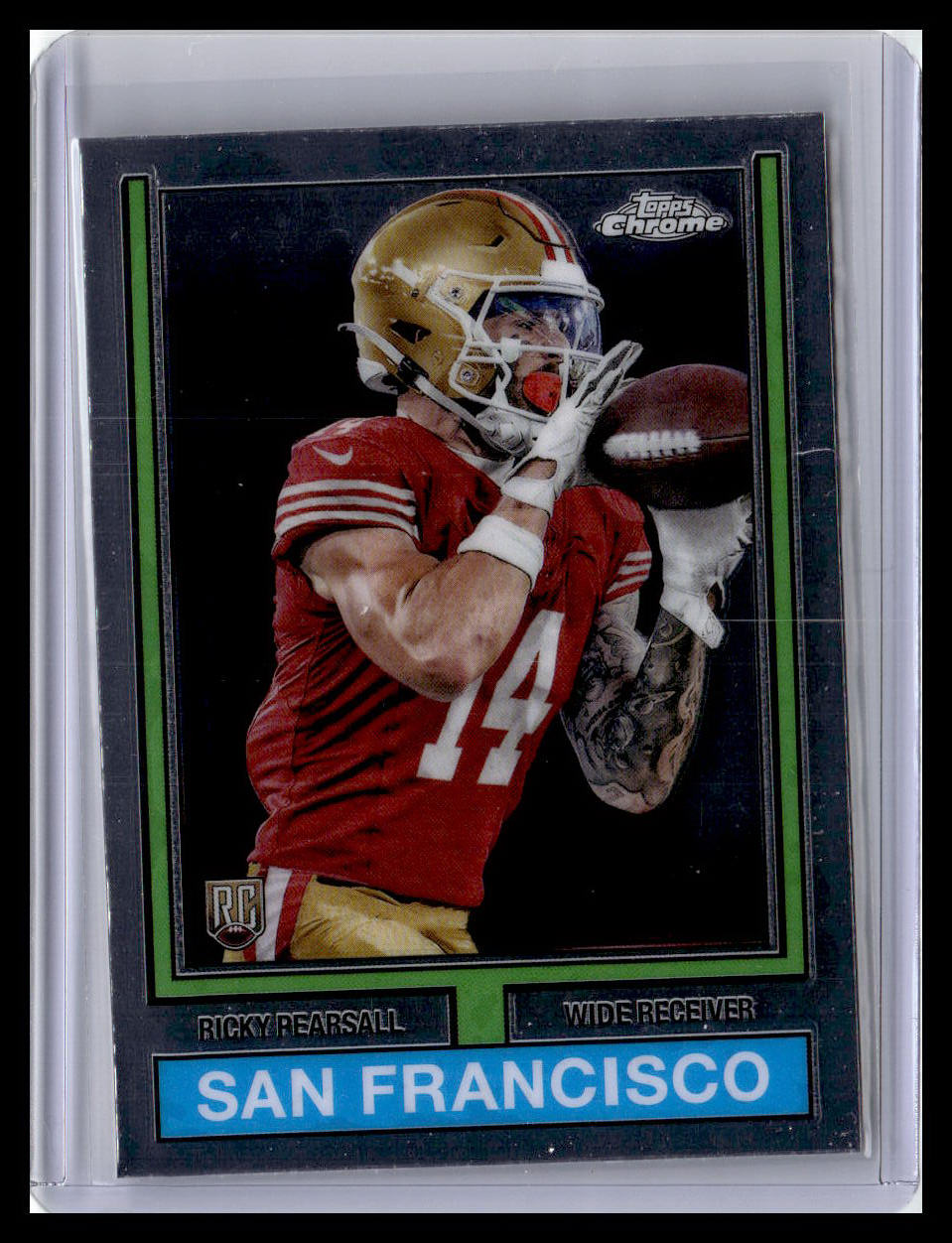 2024 Topps Chrome #74TF-11 Ricky Pearsall 1974 Topps Football