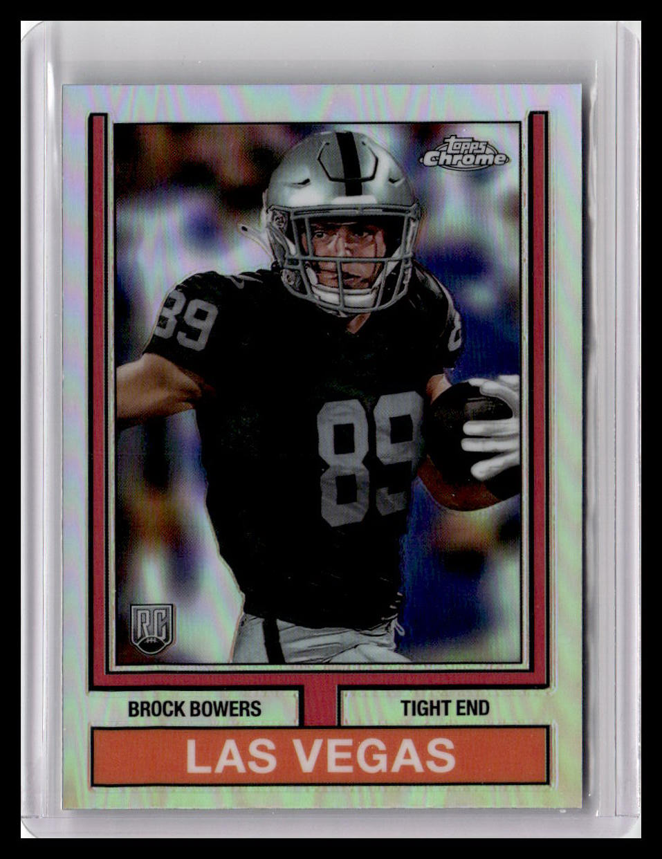 2024 Topps Chrome #74TF-12 Brock Bowers 1974 Topps Football Refractor