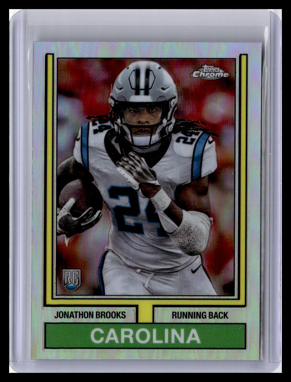 2024 Topps Chrome #74TF-13 Jonathon Brooks 1974 Topps Football Pink Refractor